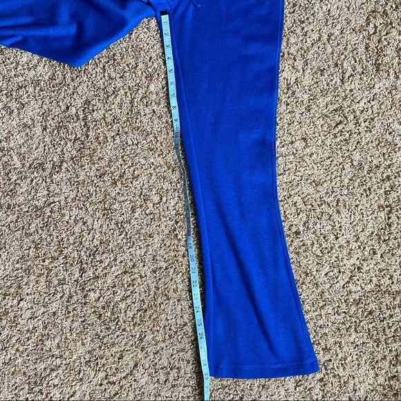 GK Elite Sportswear Royal Blue Warm Up Pants Lounge Pants Waffle Weave - Picture 8 of 10